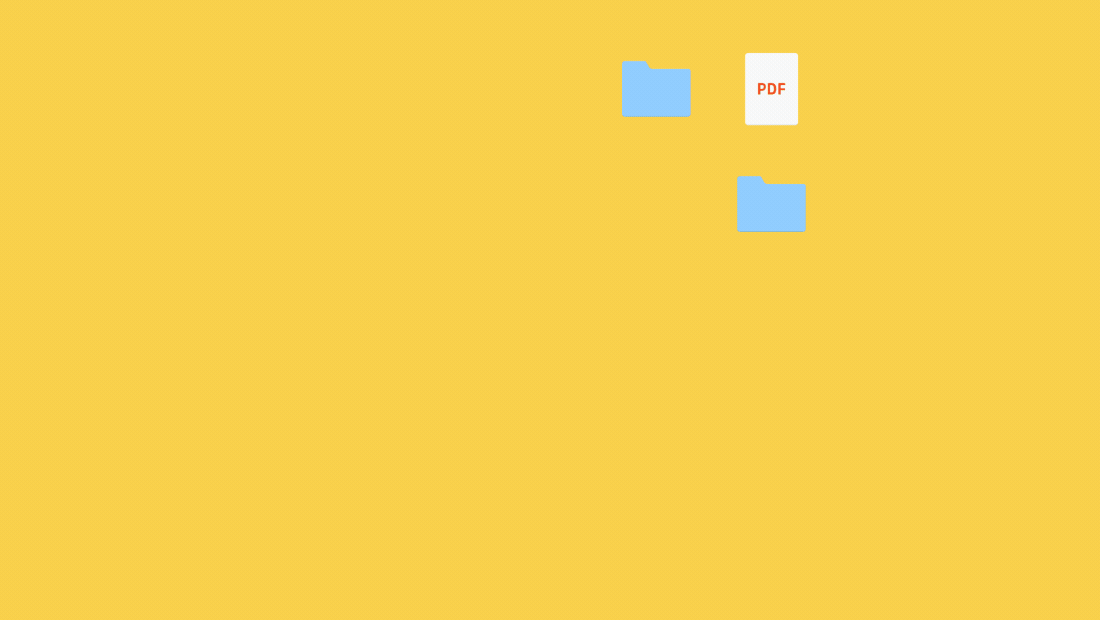 A screen capture of two folders and a file being backed up with Dropbox Backup.